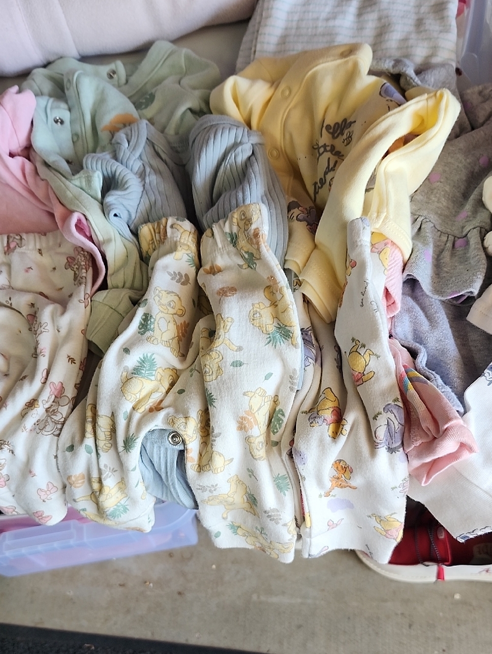 Baby Sleepwear Footed Pajamas - Yellow, Cream, Gray